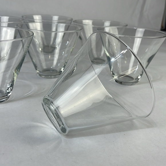 Set of 8 Crystal Stemless Martini Glasses - Picture 6 of 11